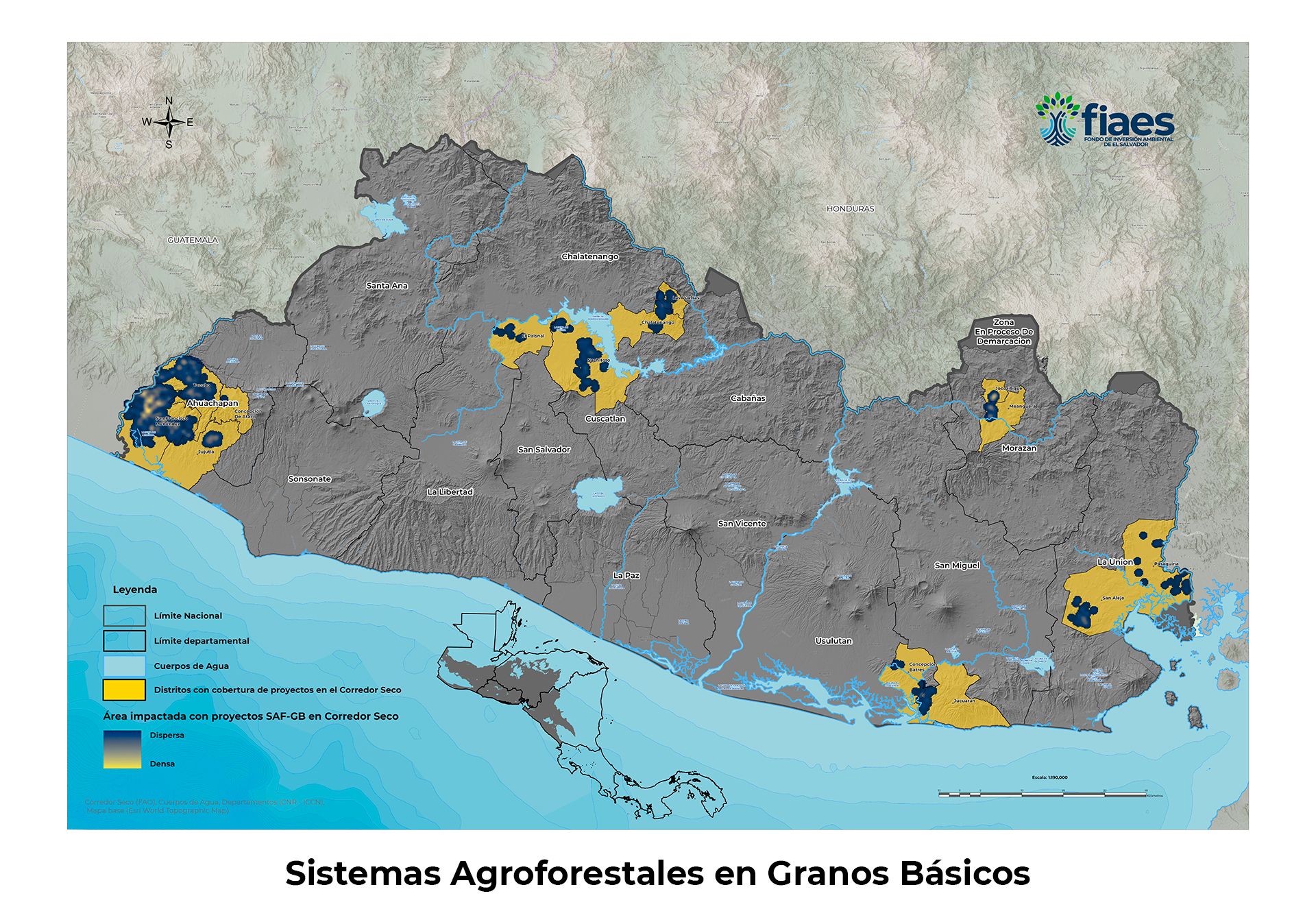 Mapa SAF-GB