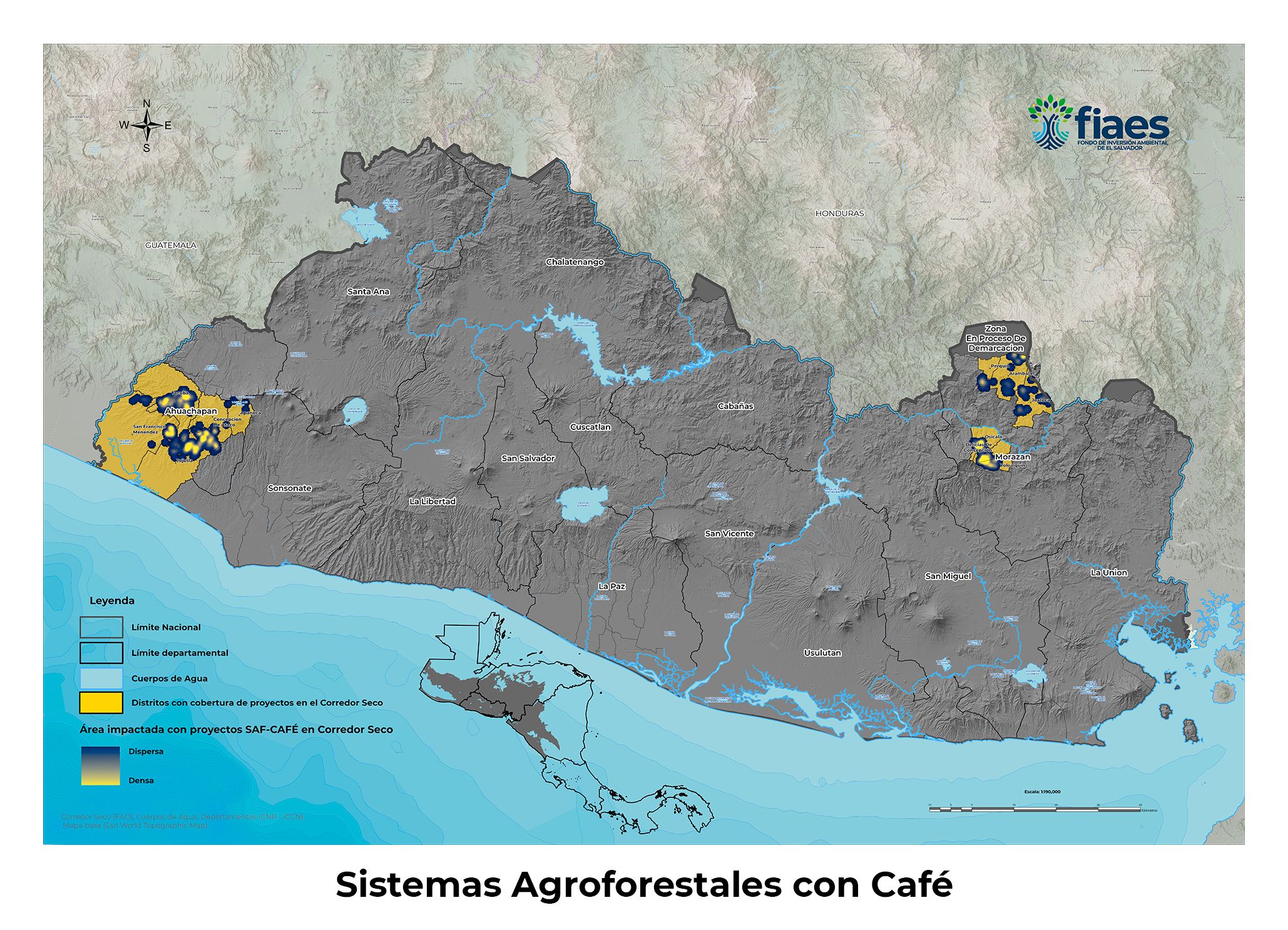 Mapa SAF-CAFE