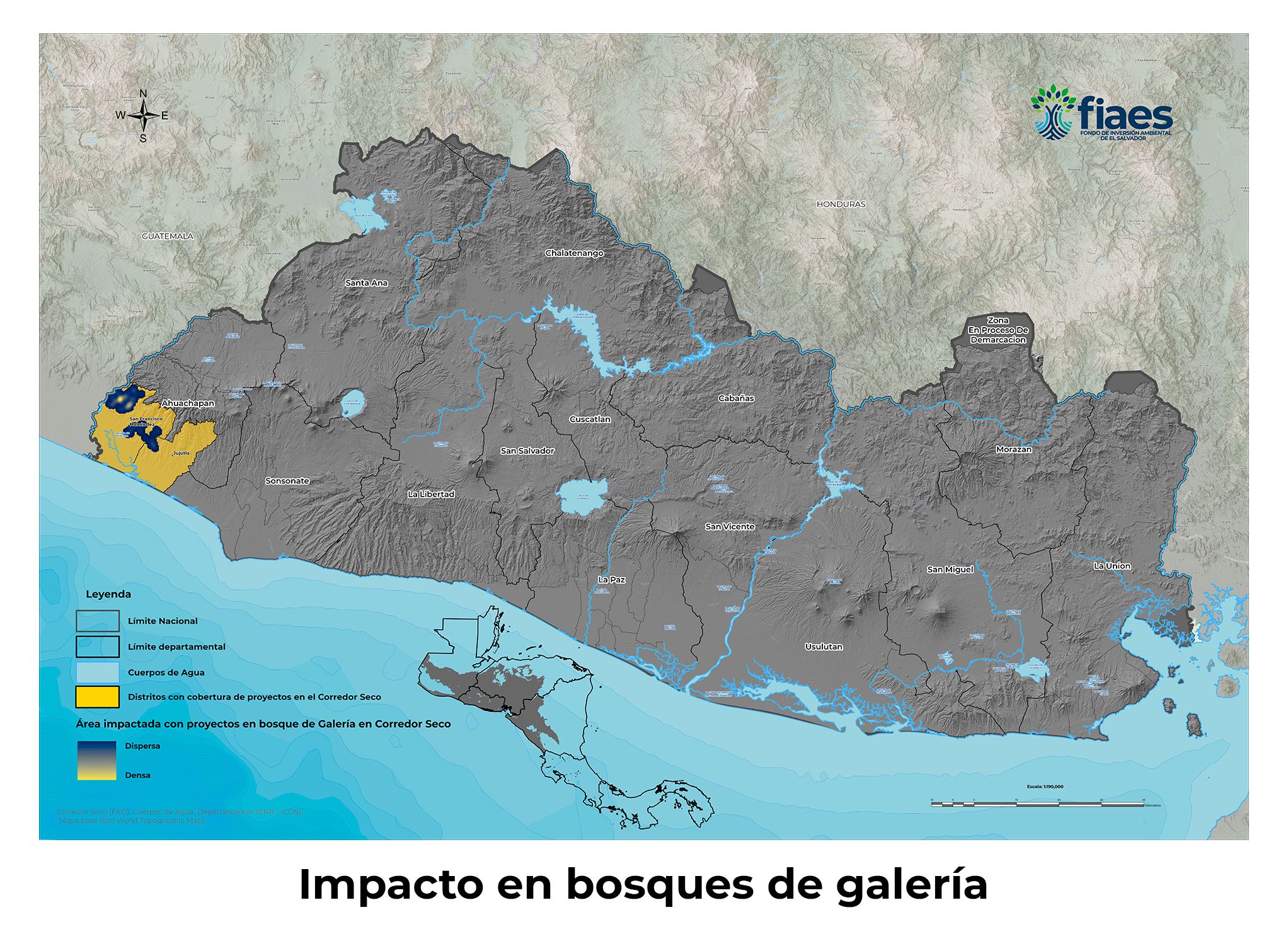 Mapa Bosque de Galería