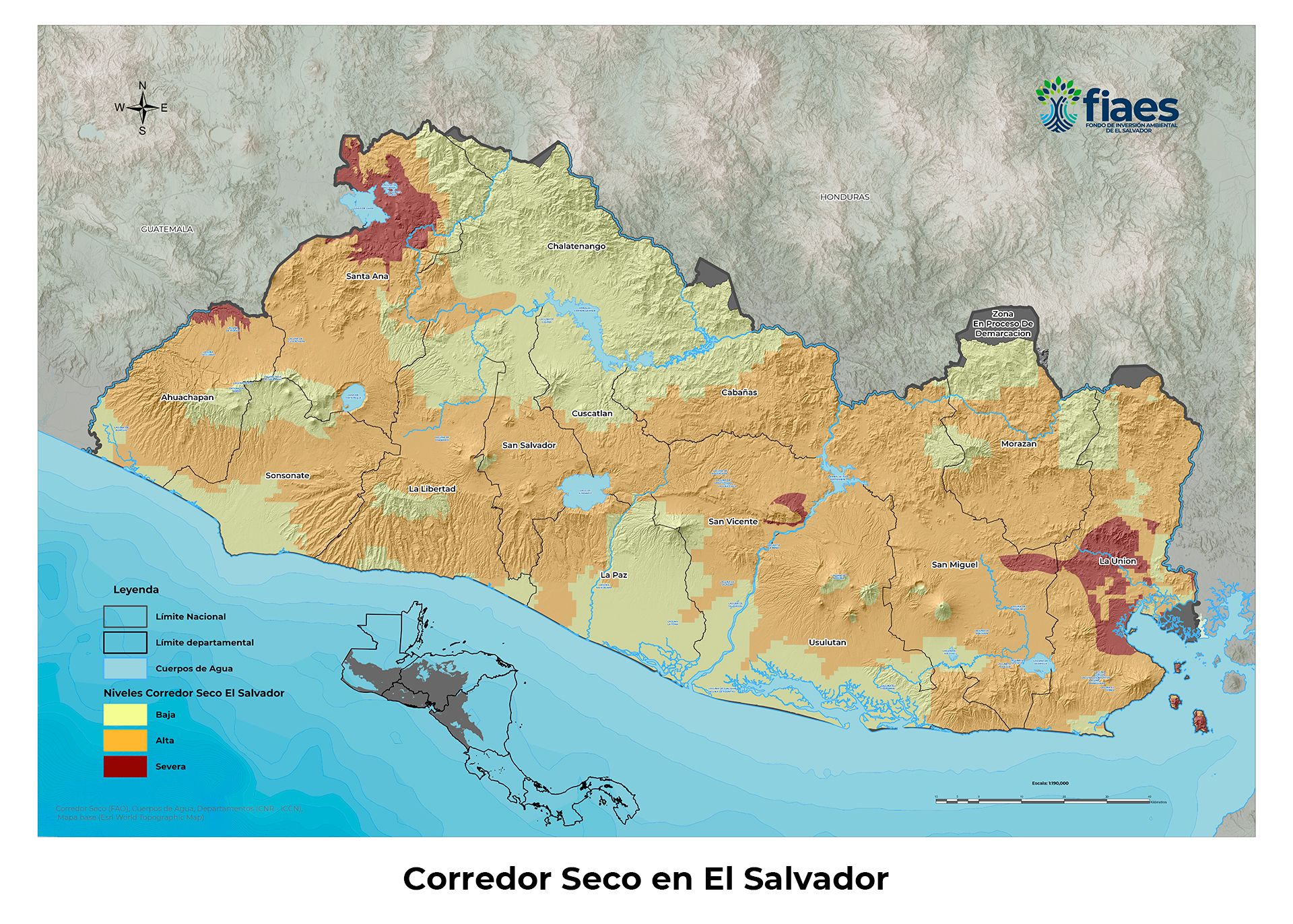 Mapa del Corredor Seco
